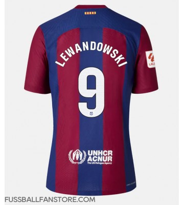 Barcelona Robert Lewandowski #9 Replik Heimtrikot 2023-24 Kurzarm